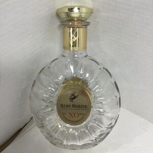 EMPTY R’emy Martin XO Clear Glass Decorative Decanter with Gold Accents 750ml
